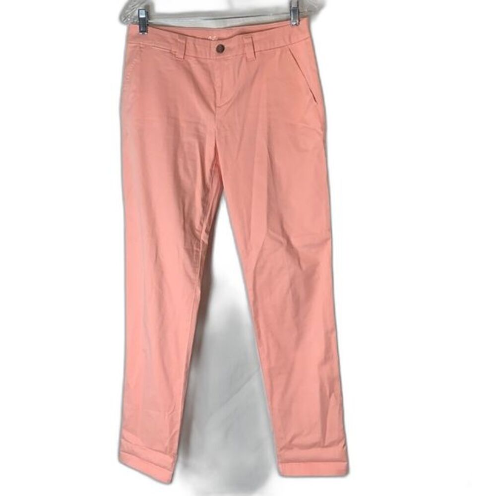 Khakis By Gap Broken-In-straight peach colored apx 10-12 EUC see measurements